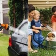 VOUNOT - Tuyau d’Arrosage Extensible 30m Renforce avec Accessoires orange - vignette