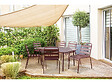 HABITAT ET JARDIN - Table et chaises de jardin en métal "Bilbao" - 6 places - Terracotta - vignette
