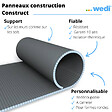WEDI - Panneaux de construction Construct, formes rondes transveral 250 x 60 x 3 cm - vignette