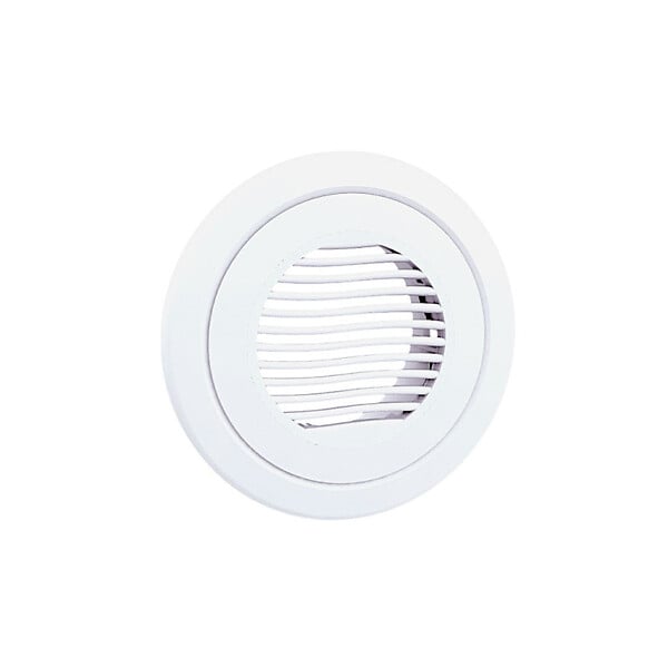 ANJOS - Bouche VMC plastique blanc ajustable ANJOS BOREA avec manchette placo - Diamètre (mm): 80 - large