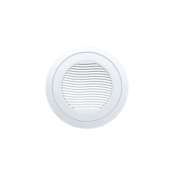 ANJOS - Bouche VMC plastique blanc ajustable ANJOS BOREA avec manchette placo - Diamètre (mm): 125 - large