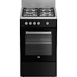 BEKO - cuisinière gaz 65l 4 feux noir - FSG52010GBC - vignette