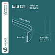 VOUNOT - Bas de porte isolant coupe froid 500 cm marron - vignette