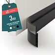 VOUNOT - Bas de porte isolant coupe froid 300 cm noir - vignette