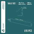 VOUNOT - Lot de 15 Bordure de jardin en métal flexible 100x13cm noir - vignette