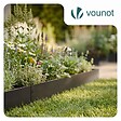 VOUNOT - Lot de 20 Bordure de jardin en métal flexible 100x13cm noir - vignette