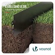 VOUNOT - Lot de 20 Bordure de jardin en métal flexible 100x13cm noir - vignette