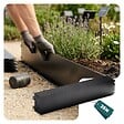 VOUNOT - Lot de 35 Bordure de jardin en métal flexible 100x18cm noir - vignette
