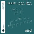 VOUNOT - Lot de 5 Bordures de jardin acier galvanise avec pointes ancrages 106x18cm gris - vignette
