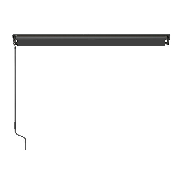 CONCEPT USINE - Store banne motorisé 2,95 x 2,5 m en aluminium avec toile gris LOZIO - large