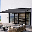 CONCEPT USINE - Store banne manuel 395 x 3 m en aluminium avec toile gris ADRO $ - vignette