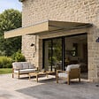 CONCEPT USINE - Store banne manuel 2,95 x 2,5 m en aluminium avec toile taupe ADRO - vignette