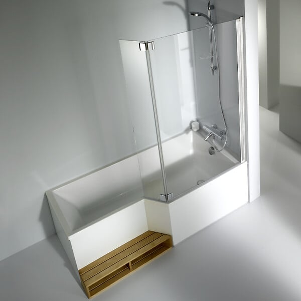 JACOB DELAFON - Pare bain Neo, 2 volets chromé - large