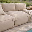 CONCEPT USINE - Salon de jardin modulable 3 places beige en tissu déperlant PRAIANO - vignette