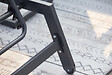 CONCEPT USINE - Lot de 2 transats et une table d'appoint gris et noir PRATO - vignette