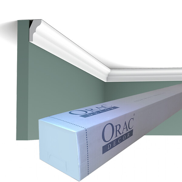 ORAC DECOR - CX111 Corniche Plafond Orac Decor - 2,5x1,5x200cm (h x p x L) - moulure décorative polymère Carton 8 pièces - large