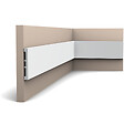 ORAC DECOR - SX163 Plinthe Orac Decor - 10x1,3x200cm (h x p x L) - plinthe décorative polymère A l'unité , A peindre - vignette