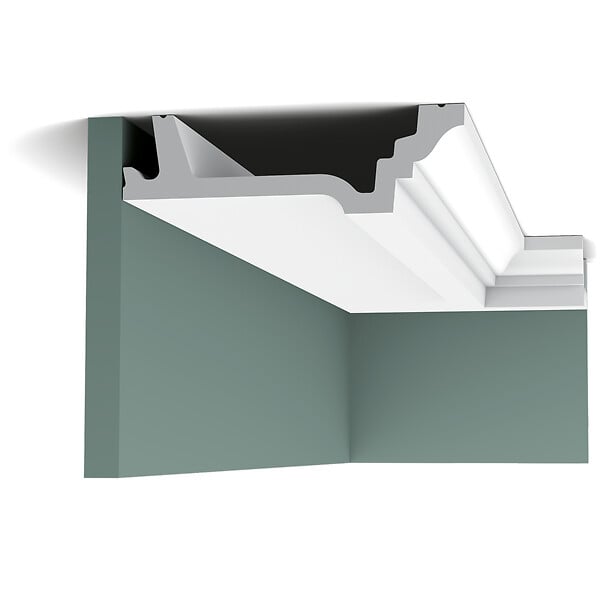 ORAC DECOR - C305 Corniche plafond Orac Decor - 4,5x15,5x200cm (h x p x L) - moulure décorative polyuréthane Pack 2 pièces - large
