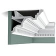 ORAC DECOR - C305 Corniche plafond Orac Decor - 4,5x15,5x200cm (h x p x L) - moulure décorative polyuréthane Pack 2 pièces - vignette