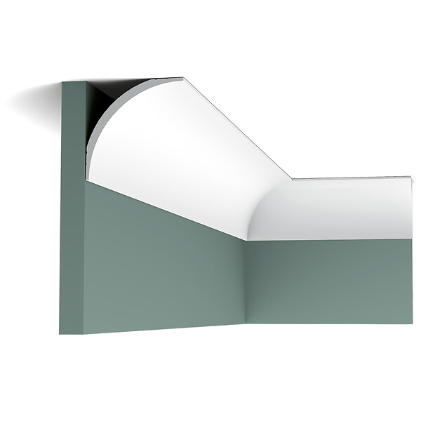 ORAC DECOR - CX126 Corniche Plafond Orac Decor - 9x9x200cm (h x p x L) - moulure décorative polymère Pack 2 pièces - large