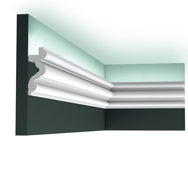 ORAC DECOR - C324 AUTOIRE corniche pour éclairage indirect Orac Decor - 8,3x3,4x200cm (h x p x L) - moulure décorative polyuréthane Carton 8 pièces - large