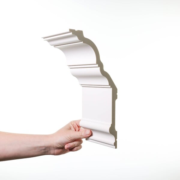 ORAC DECOR - C340 Corniche plafond polyuréthane Orac Decor Luxxus - 25,5x13.5x200cm (h x p x L)- moulure décorative Carton complet - large