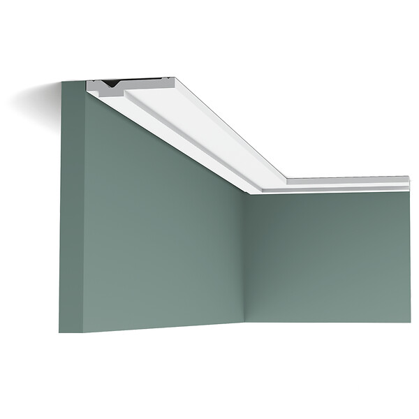 ORAC DECOR - CX161 Corniche plafond Orac Decor Axxent - 1,3x7x200cm (h x p x L) - moulure décorative Carton 8 pièces - large