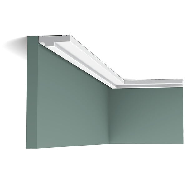 ORAC DECOR - CX160 Corniche plafond Orac Decor - 1,3x4x200cm (h x p x L) - moulure décorative polymère Pack 2 pièces - large