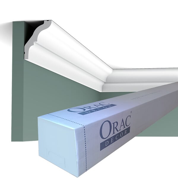 ORAC DECOR - CX112 Corniche plafond Orac Decor - 5,5x4x200cm (h x p x L) - moulure décorative polymère Carton complet - large