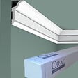 ORAC DECOR - CX141 Corniche plafond Orac Decor - 5,9x3,1x200cm (h x p x L) - moulure décorative polymère Carton 8 pièces - vignette