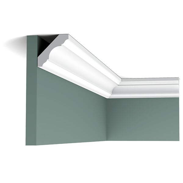 ORAC DECOR - C215 Corniche plafond Orac Decor - 4,5x4,5x200cm (h x p x L) - moulure décorative polyuréthane Pack 2 pièces - large