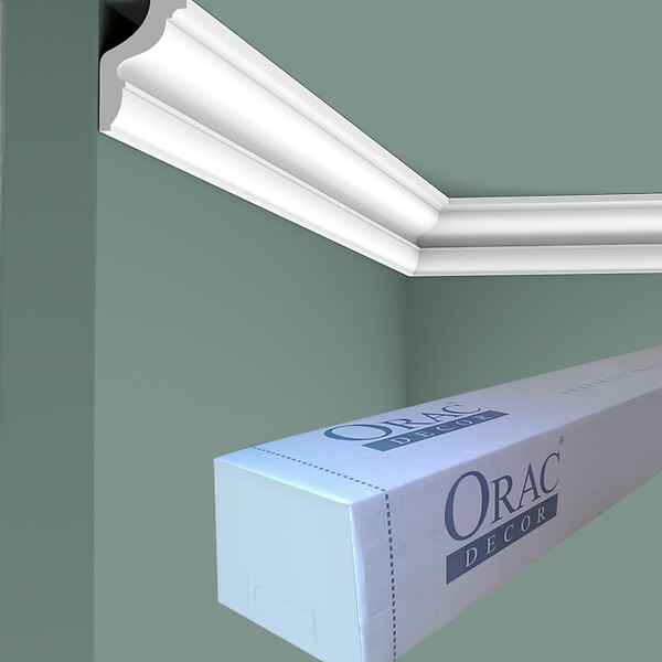 ORAC DECOR - CX148 Corniche plafond Orac Decor - 4,5x3x200cm (h x p x L) - moulure décorative polymère Carton complet - large