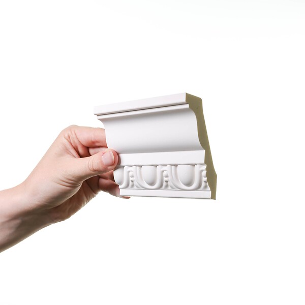 ORAC DECOR - C212 Corniche plafond Orac Decor - 7,5x4,5x200cm (h x p x L) - moulure décorative polyuréthane Carton complet - large