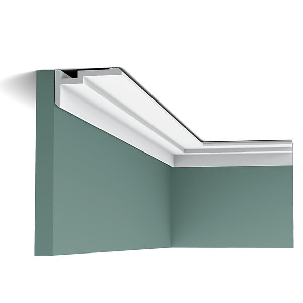 ORAC DECOR - CX197 Corniche plafond Orac Decor - 9,3x5x200cm (h x p x L) - corniche décorative polymère Carton 8 pièces - large