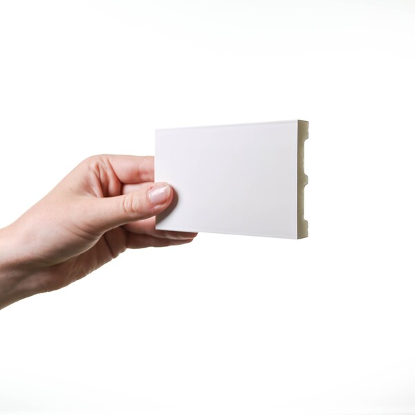 ORAC DECOR - SX157 Plinthe Orac Decor - 6,5x1,3x200cm (h x p x L) - plinthe décorative polymère Pack 2 pièces , RAL9003 - large