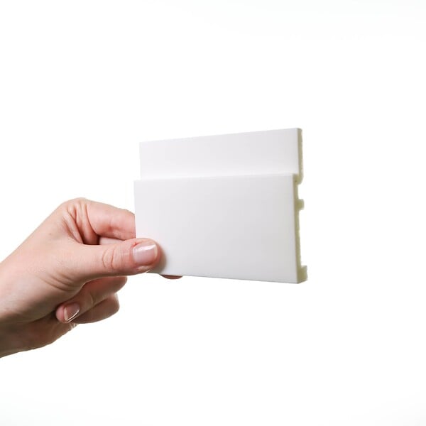 ORAC DECOR - SX187 Plinthe Orac Decor - 7,5x1,2x200cm (h x p x L) - plinthe décorative polymère Pack 2 pièces - large