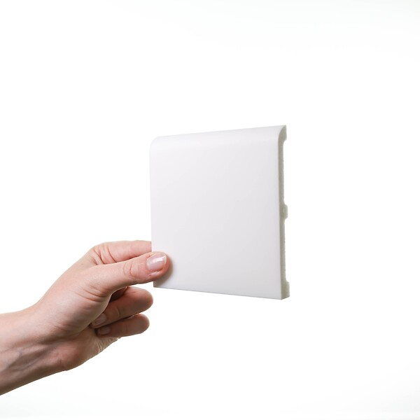 ORAC DECOR - SX184 Plinthe Orac Decor - 11x1,3x200cm (h x p x L) - plinthe décorative polymère Carton 8 pièces , RAL9003 - large