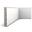 ORAC DECOR - SX207 SQUARE Plinthe Orac Decor - 25 x 1,3 x 200cm (h x p x L) - plinthe décorative polymère Carton complet - vignette