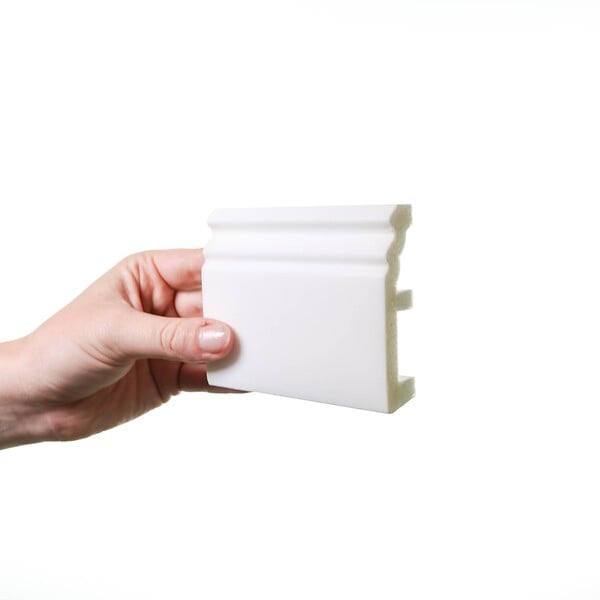 ORAC DECOR - SX195 Plinthe Orac Decor -8 x 1,9 x200cm (h x p x L) - plinthe décorative polymère Pack 2 pièces - large