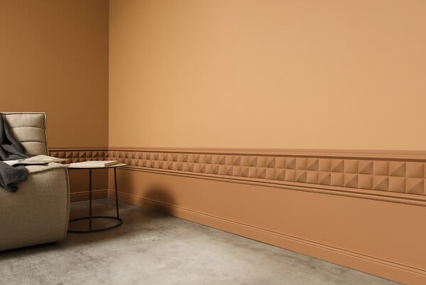 ORAC DECOR - SX195 Plinthe Orac Decor -8 x 1,9 x200cm (h x p x L) - plinthe décorative polymère Pack 2 pièces - large