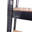 INTEC - Etagère de Rangement Noire 90 x 40cm x H180cm - Rayonnage Métal Haute qualité 5 Plateaux Charges lourdes 1500kg INTEC - vignette