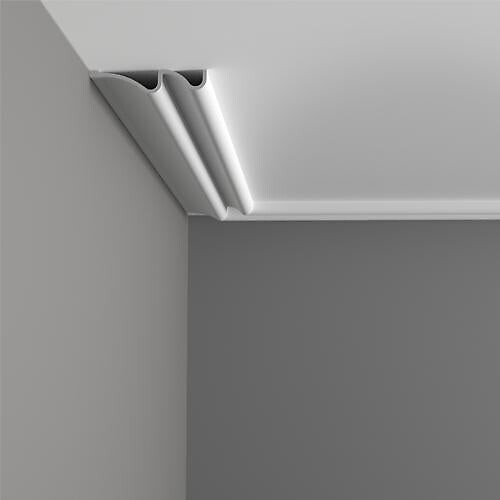 ORAC DECOR - Double Vague Horizontal Ou Vertical P3071 - L200 X H37,2 X L7,6 - Orac Decor - large