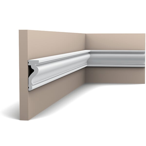 ORAC DECOR - DX174-2300 Moulure multifonctionnelle Orac Decor - 6x2,2x230cm (h x p x L)- moulure déco polymère Carton complet - large
