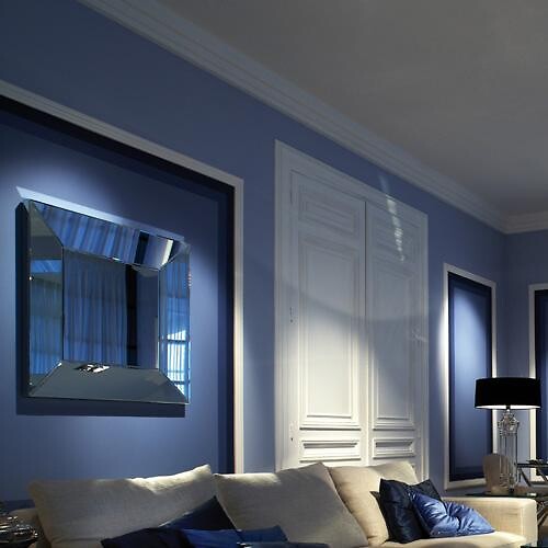 ORAC DECOR - P7070 Cimaise murale Orac Decor - 7,5x2x200cm (h x p x L) - moulure décorative polyuréthane Pack 2 pièces - large
