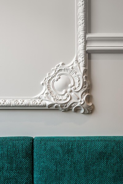 ORAC DECOR - P8040 Cimaise murale Orac Decor - 10x2x200cm (h x p x L) - moulure décorative polyuréthane Carton complet - large
