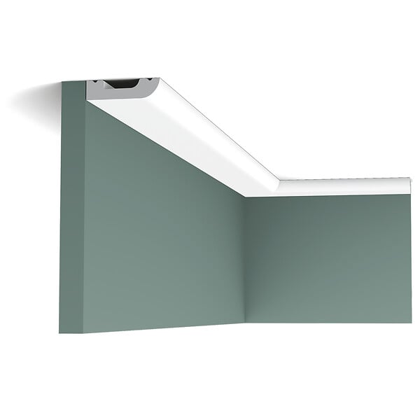 ORAC DECOR - SX182 CASCADE Moulure multifonctionnelle Orac Decor Axxent - 5x1,3cm (h x p) plinthe décorative Pack 2 pièces - large