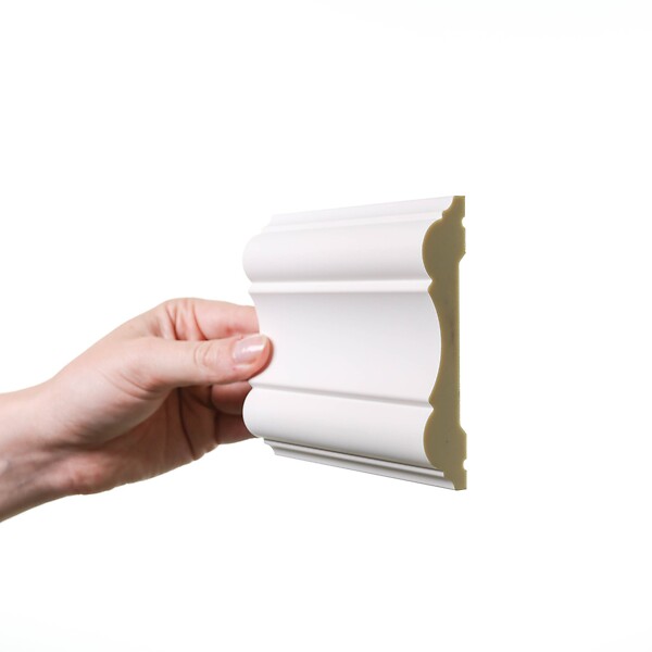 ORAC DECOR - P8040 Cimaise murale Orac Decor - 10x2x200cm (h x p x L) - moulure décorative polyuréthane Carton 8 pièces - large