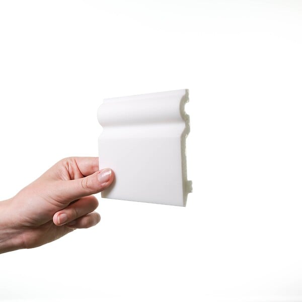 ORAC DECOR - SX137 Plinthe Orac Decor - 10x1,5x200cm (h x p x L) - moulure décorative polymère Carton complet - large
