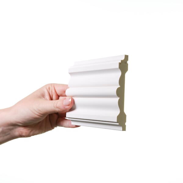 ORAC DECOR - P9020 Cimaise murale Orac Decor - 9,5x2x200cm (h x p x L) - moulure décorative polyuréthane Carton complet - large