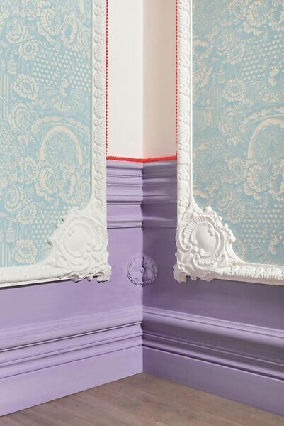 ORAC DECOR - P8040 Cimaise murale Orac Decor - 10x2x200cm (h x p x L) - moulure décorative polyuréthane Pack 2 pièces - large